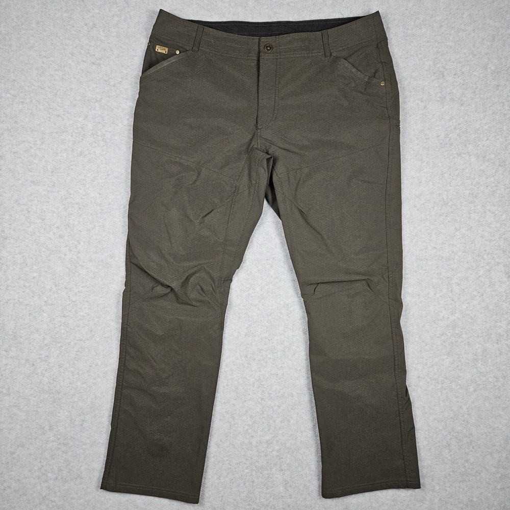 Kuhl Men's 40x32 Brown Silencr Pants Technical Ripstop Hiking Outdoor Style 5166